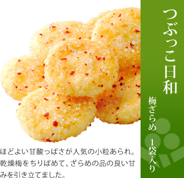 お味見セット 美味感謝「つぶっこ日和 梅ざらめ味」18g×1袋入り