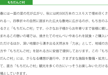 【地域密着】もちだんご村