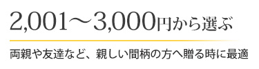 2,001～3,000円から選ぶ