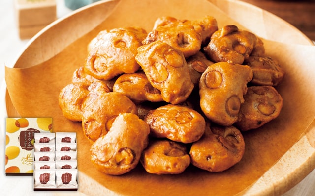 絶品キャラメルアーモンドおかき 化粧箱