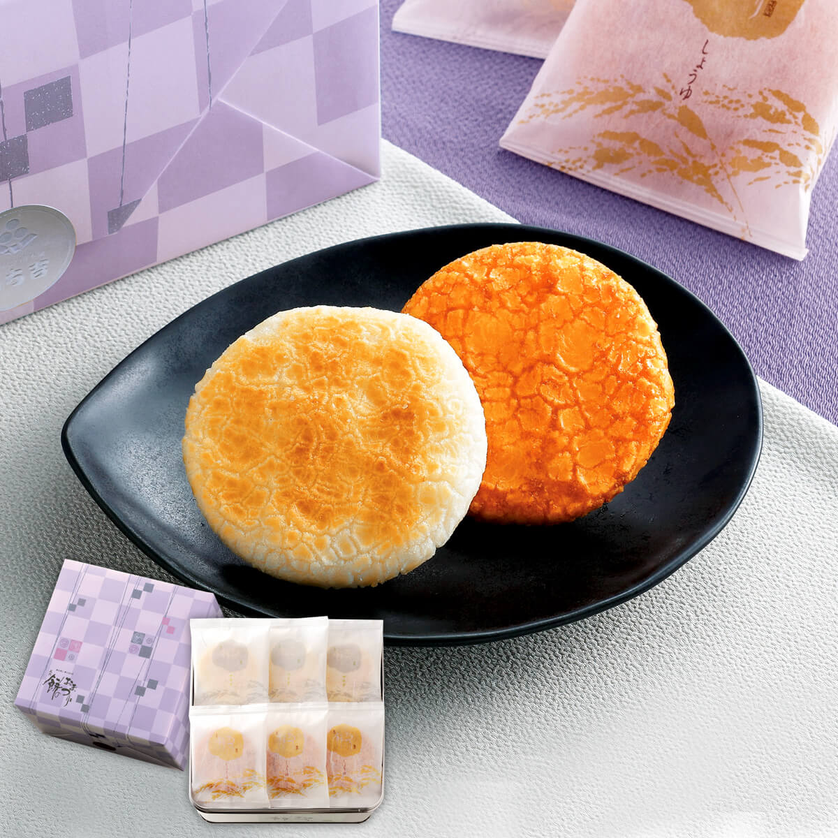 仏事用 餅のおまつり 大缶 （期日指定必須） | もち吉 あられ・おせんべい・おかき・和菓子のお店