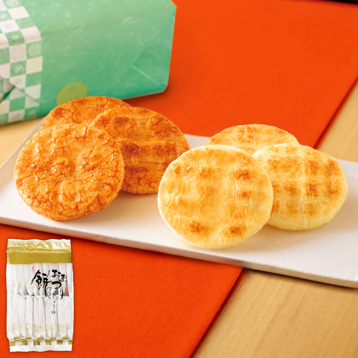 餅のおまつり 詰替パック しょうゆ味 | もち吉 あられ・おせんべい・おかき・和菓子のお店