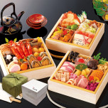 【送料込み】【冷凍】もち吉 和洋おせち三段重（四人前）（※期日指定必須商品）_イメージ