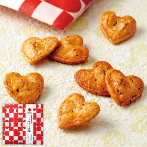 （※期日指定2月14日までお届け可）ちいさなはぁと煎餅 市松柄_イメージ