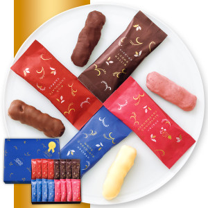 （※期日指定2月14日までお届け可）ちょこあられ ギフトセット 中缶 ～バレンタインシール付_イメージ