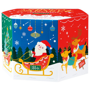 （※期日指定12月25日までお届け可）ちょこあられ 3種アソート クリスマスボックス_イメージ