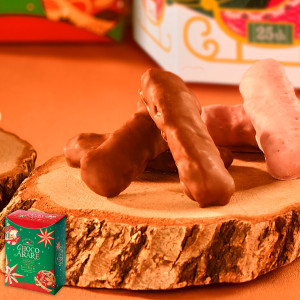 （※期日指定12月25日までお届け可）ちょこあられ ミルクチョコ クリスマス化粧箱_イメージ