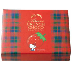 （※期日指定4月9日までお届け可）あられクランチチョコ いちご味 ハローキティ 缶_イメージ